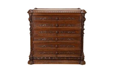 An Oil Painting By Louis C. Tiffany & A French Carved Walnut Vestment Chest Will Headline Our August 25th-26th Auction